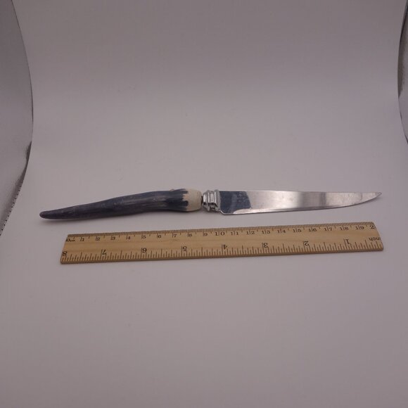 Set of Four(4) Sheffield Made England Stainless Steel Bone Handle Steak Knives - Picture 8 of 13